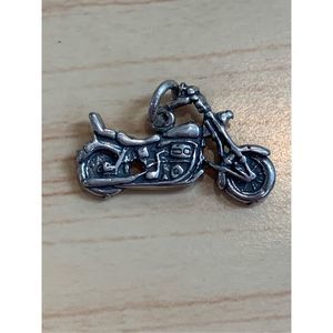 Motorcycle Sterling Silver Jewelry Charm #cycle #biker